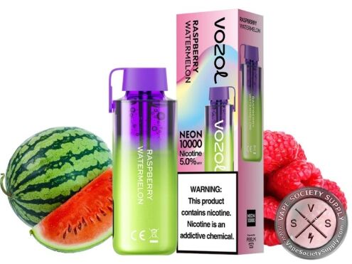 Vozol Neon 10000 Puff Disposable Raspberry watermelon