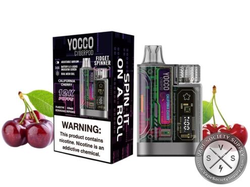 Yocco Cyberpod 12000 Puff Disposable California Cherry