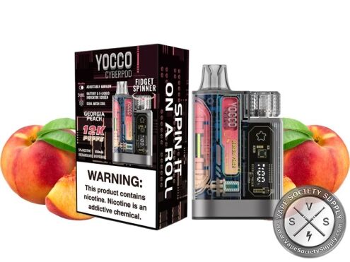 Yocco Cyberpod 12000 Puff Disposable Georgia Peach