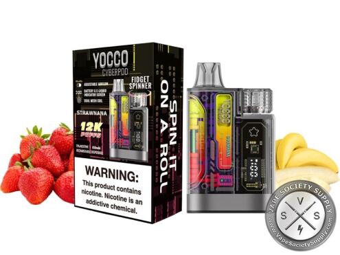 Yocco Cyberpod 12000 Puff Disposable Strawnana