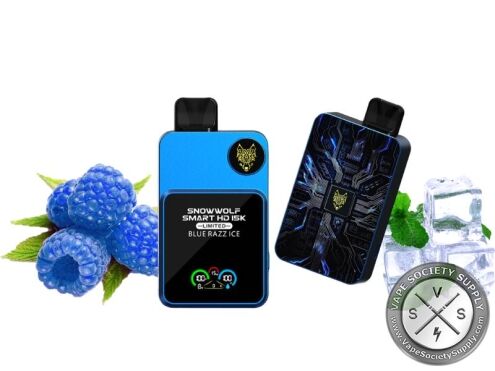 Snowwolf Smart HD 15K Limited Disposable Blue Razz Ice