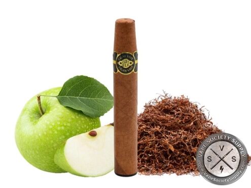 ELF ECigar 3000 Puff Disposable Cigar Device With Ash Simulated LED Tip - Pack of 3 Apple Tobacco