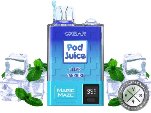 Pod Juice x OXBAR Magic Maze Disposable 10000 Puffs Clear Sapphire