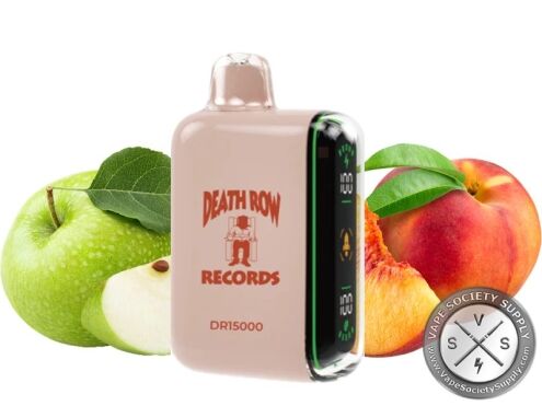 Death Row Records DR 15000 Puffs Disposable Apple Peach