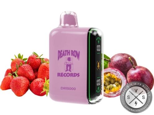 Death Row Records DR 15000 Puffs Disposable Strawberry Passion