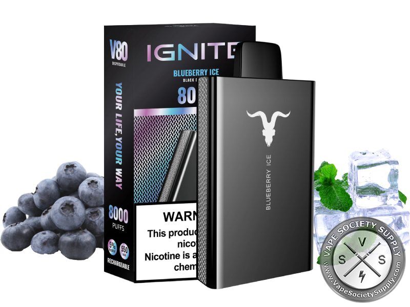 IGNITE V80 Disposable 8000 Puffs Blueberry Ice
