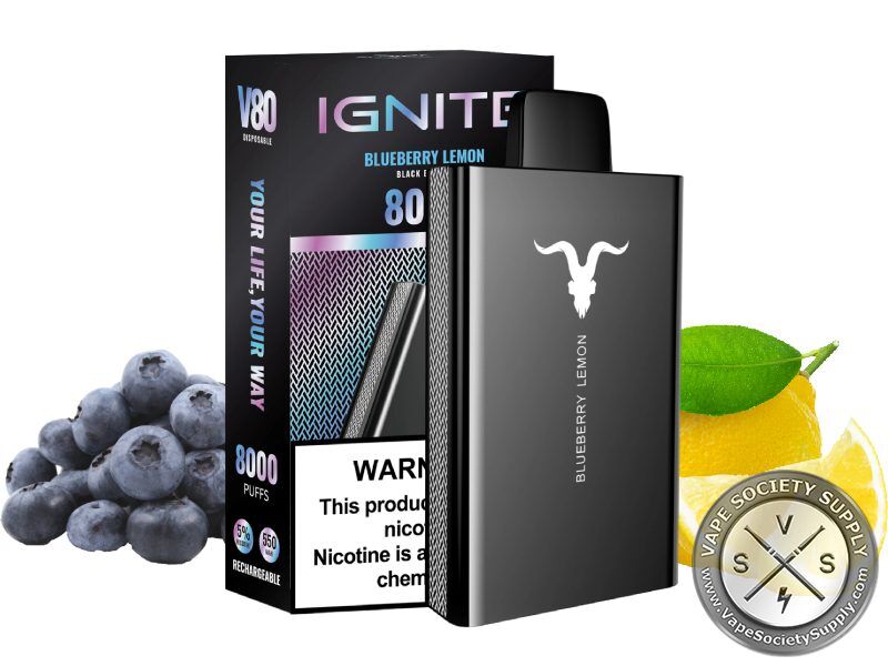 IGNITE V80 Disposable 8000 Puffs Blueberry Lemon
