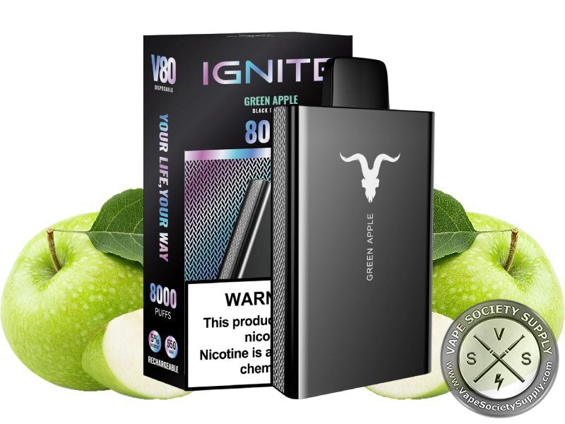 IGNITE V80 Disposable 8000 Puffs Green apple
