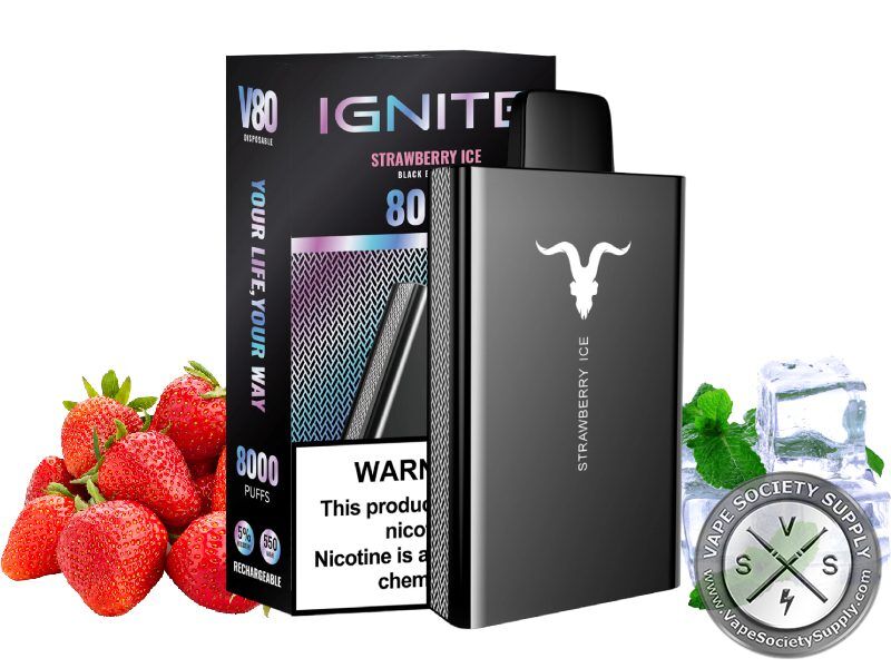 IGNITE V80 Disposable 8000 Puffs Strawberry ICe