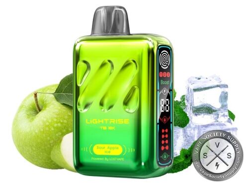Lost Vape Lightrise TB 18K Vape Disposable Sour Apple Ice