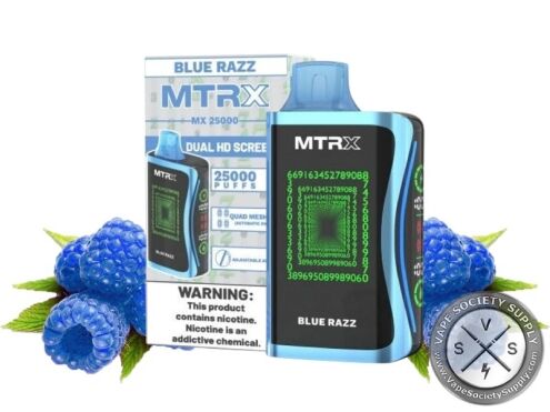 MTRX MX 25000 Puff Vape Disposable Blue Razz