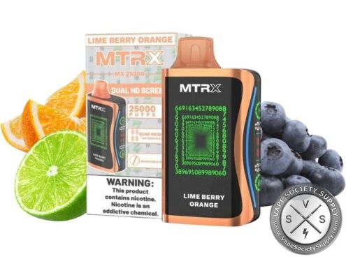 MTRX MX 25000 Puff Vape Disposable Lime Orange Berry