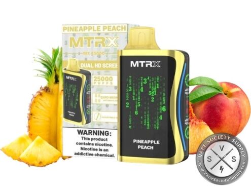 MTRX MX 25000 Puff Vape Disposable Pineapple Peach