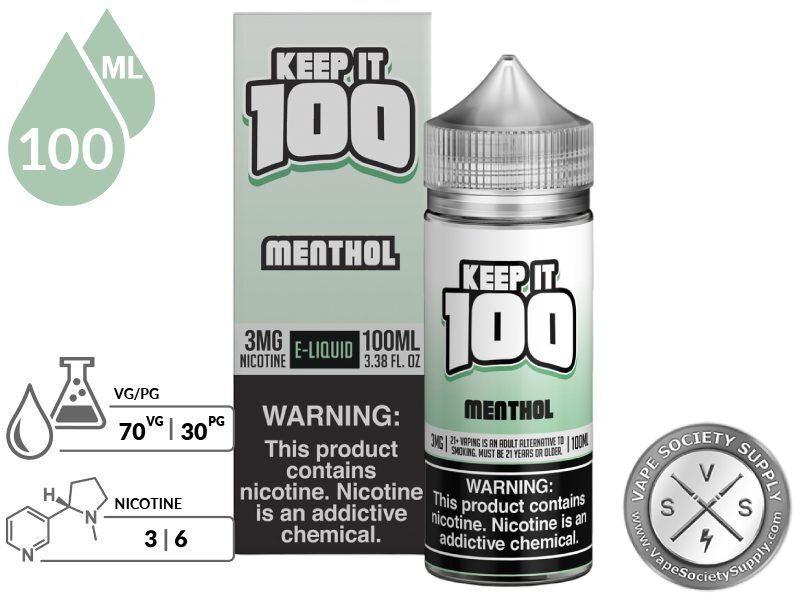 Menthol KEEP IT 100 E-Liquid (2)