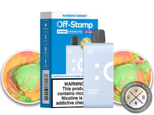 Off-Stamp SW16000 Disposable Vape _ 16K Puffs Rainbow Sherbet