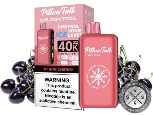 Pillow Talk Ice Control IC40000 Puffs Disposable Black Cherry
