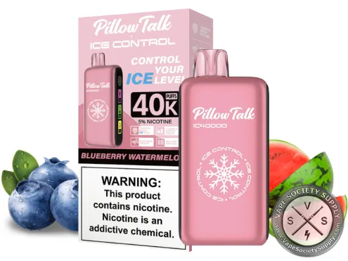 Pillow Talk Ice Control IC40000 Puffs Disposable Blueberry Watermelon