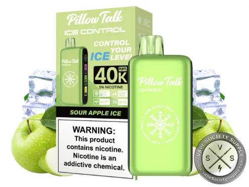 Pillow Talk Ice Control IC40000 Puffs Disposable Sour Apple Ice