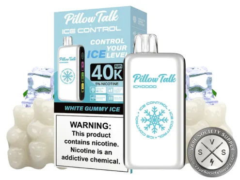Pillow Talk Ice Control IC40000 Puffs Disposable White Gummy Ice