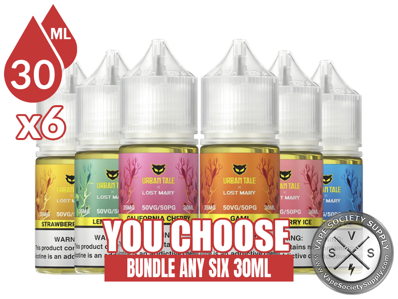 URBAN TALE x Lost Mary SALT Bundle 6 30ml (180ml)