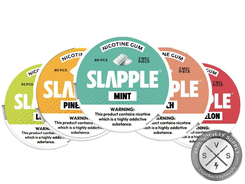 Slapple Nicotine Gum - 40 Pieces Per Can