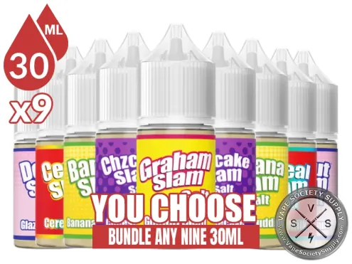 Slam Salt Nic Bundle 9 30ml (270ml)