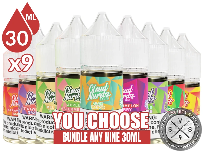Cloud Nurdz Salts Bundle 9 30ml (270ml)