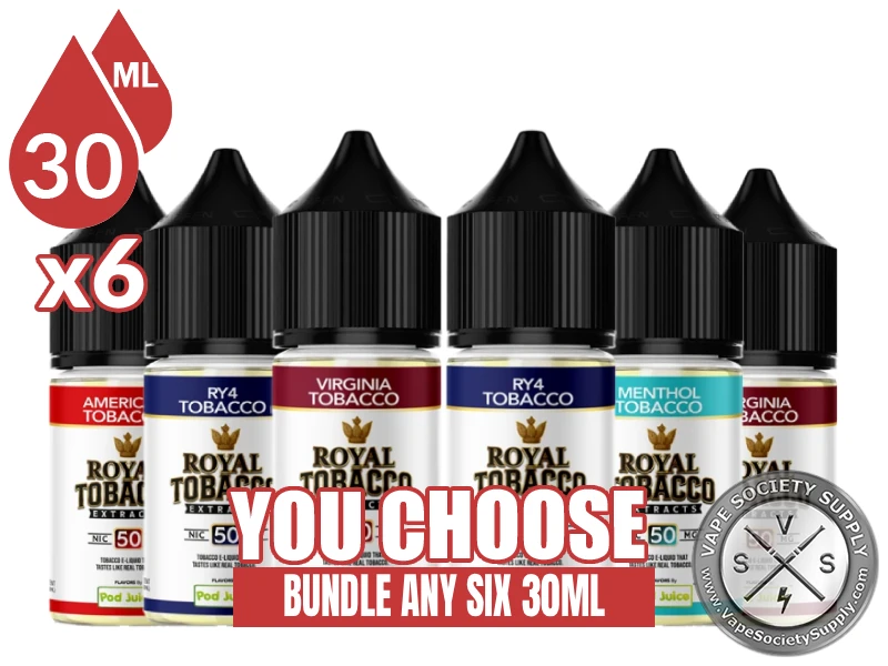 Royal Tobacco Salts Bundle 6x30ml (180ml)