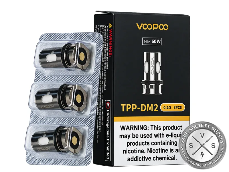 VOOPOO TPP-DM2 0.2 Ohm Replacement Coils 3-Pack