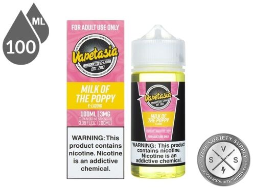 Vapetasia 100ml Milk Of The Poppy E Juice