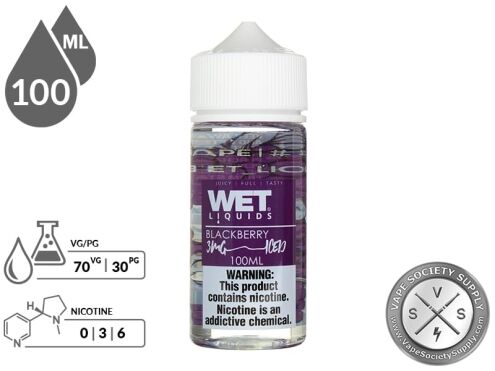 Blackberry Iced Ejuice by Wet Liquids 100ml