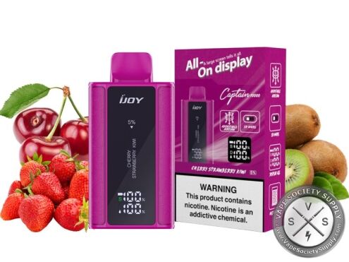 iJoy Captain Disposable 10000 Puffs Cherry Strawberry Kiwi