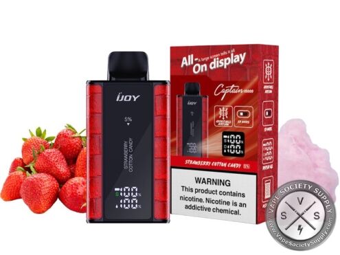 iJoy Captain Disposable 10000 Puffs Strawberry Cotton Candy