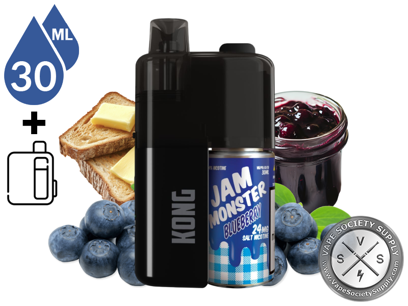Kong by Zilla x Jam Monster Salt 30ml – 50K Puff Disposable Blueberry