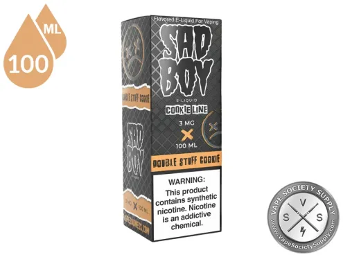 Double Stuff Cookie SADBOY Cookie Line 100ml retail box.