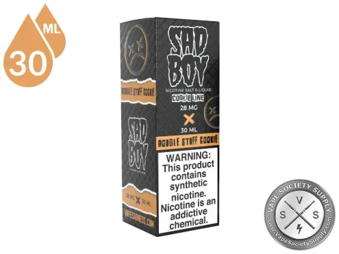 Double Stuff Cookie SADBOY Cookie Line Salt 30ml retail box.