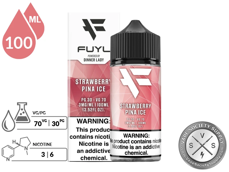Strawberry Pina Ice FUYL By Dinner Lady