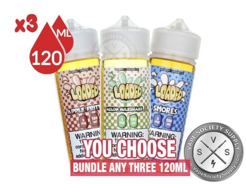 Loaded Bundle 3x120ml (360ml): 3 bottles with a You Choose banner
