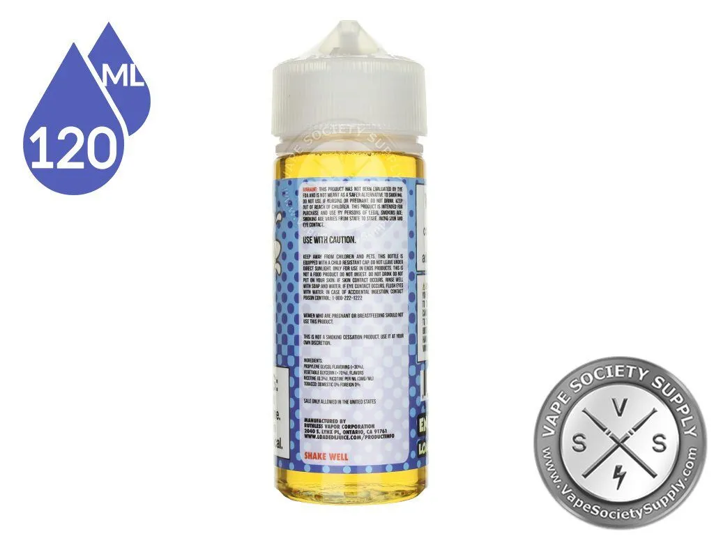 S'mores Loaded 120ml bottle side label