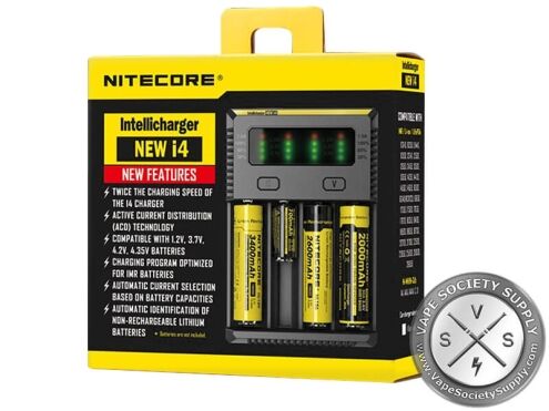 Nitecore Intellicharger NEW i4 box with its New Features list