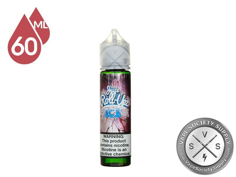 Strawberry Ice by Juice Roll Upz 60ml bottle, front label