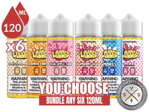 Loaded Bundle 6x120ml (720ml): 6 bottles with a You Choose banner