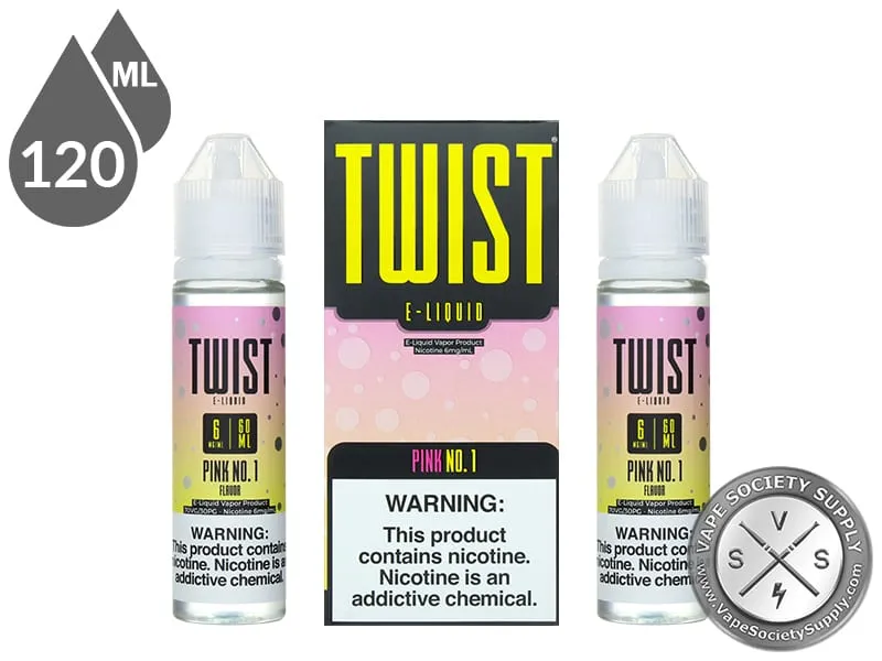 Pink No. 1 by Twist 120ml bottles and box