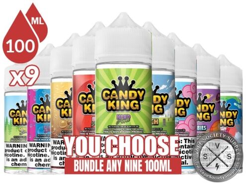 Candy King Bundle 9x100ml (900ml): 9 bottles with a You Choose banner