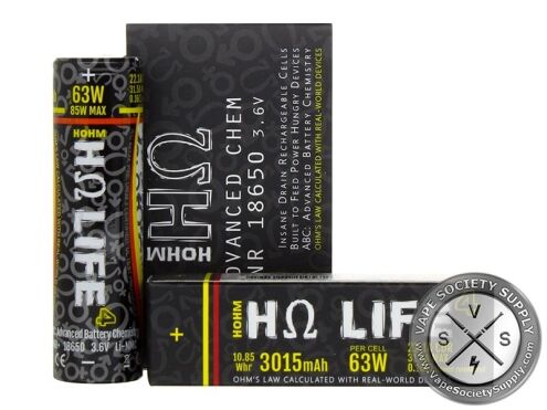 HOHM Life 4 18650 3015mAh 22.1A Lithium Ion Battery