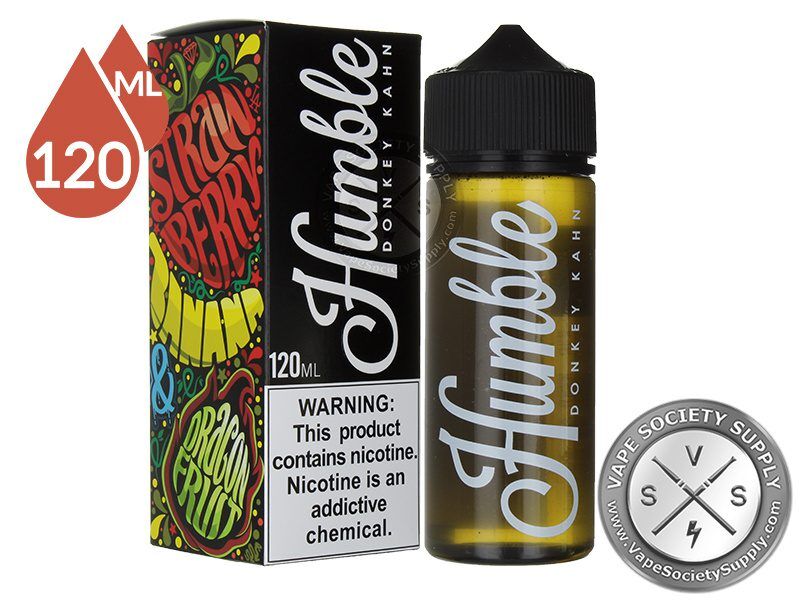 Strawnana Dragonfruit by Humble Juice 120ml bottle and box