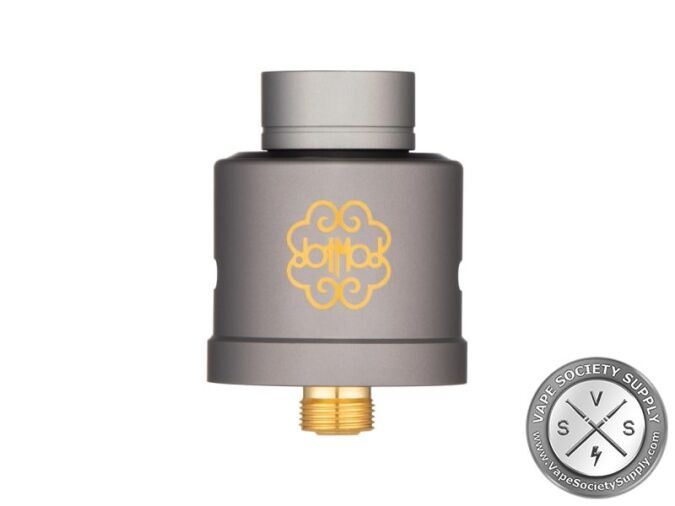 dotmod DotRDA X in Gunmetal with a gunmetal wide-bore top