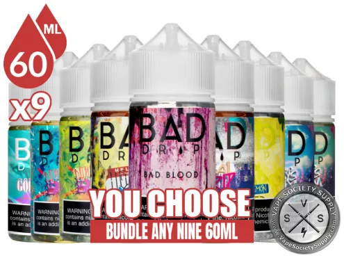 Bad Drip Labs Vape Juice Bundle 9 bottles