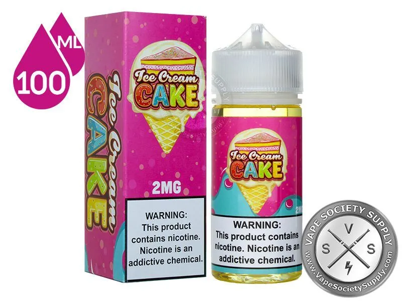 Ice Cream Cake by Vaper Treats 100ml bottle and box