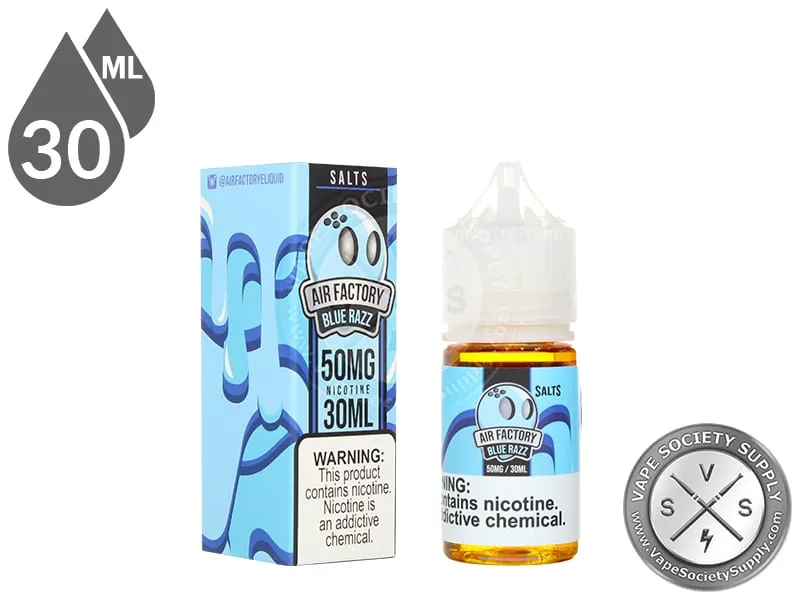 Blue Razz by Air Factory Salts 30ml bottle and box